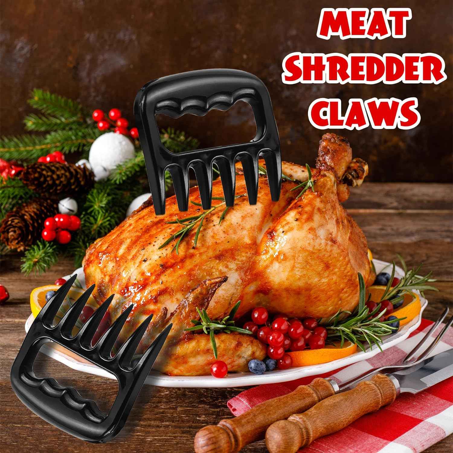 ROMANTICIST 23pcs Heavy Duty Grilling Gifts for Men Dad Fathers Day, Extra Thick BBQ Accessories Tools Set, Stainless Steel Grill Utensils Kit with Meat Claws,Canvas Bag for Outdoor Camping Brown