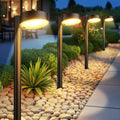 Ahaorigin 8 Pack Solar Pathway Lights Outdoor, 12 Brighter LEDs Solar Lights Outdoor Waterproof, Up to 12 Hrs Modern Path Light for Yard Garden Walkway Driveway Lawn, Warm White