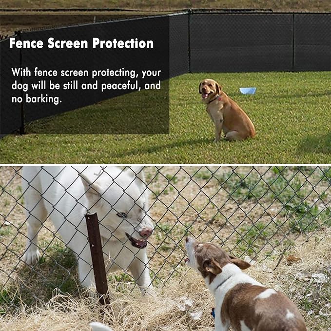 UPGRADE Privacy Fence Screen 6'x46' Black Outdoor 90% Visibility Blockage 170 - Image 6