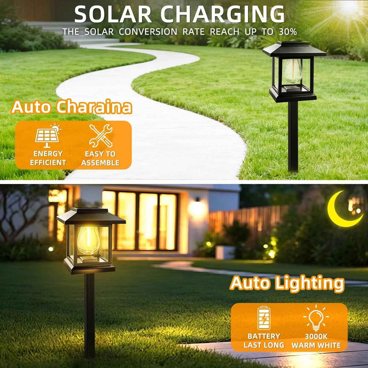 Solar Pathway Lights 14-Pack for Yard Walkways (14)