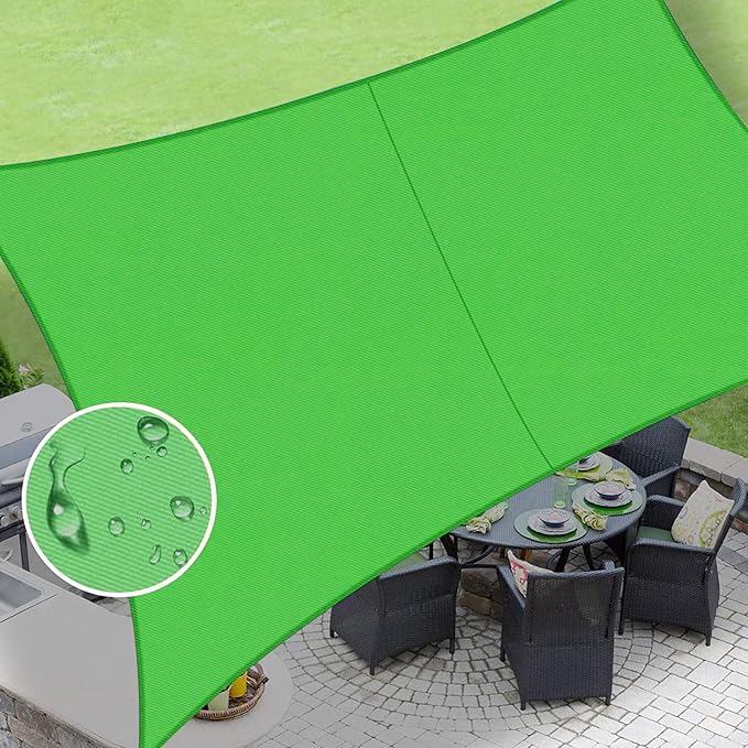 LOVE STORY Rectangle 7'x9' Waterproof Sun Shade Sail Canopy UV Block by LOVESTORY