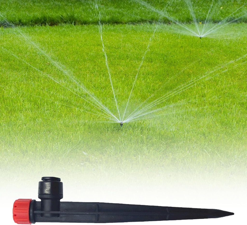 10Pcs Professional 360 Degree Rotating Watering Irrigation Sprinkler Sprayer Stake Connector Farm Greenhouse Plant Drought Plant Irrigation