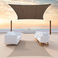 ColourTree TAPR1616 Custom Size 14' x 19' Brown Sun Shade Sail Canopy UV Block by ColourTree