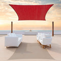 ColourTree TAPR1616 Custom Size 9' x 9' Red Sun Shade Sail Canopy UV Block by ColourTree