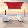 ColourTree TAPR1616 Custom Size 13' x 13' Red Sun Shade Sail Canopy UV Block by ColourTree