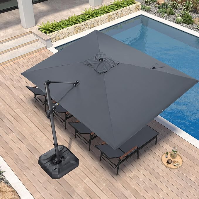 PURPLE LEAF 9' X 11.5' Patio Umbrella - Image 2