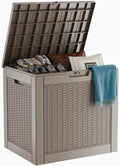 30 Gallon Resin Deck Box, Lockable Patio Outdoor Storage Box by OutdoorLivingPerfected