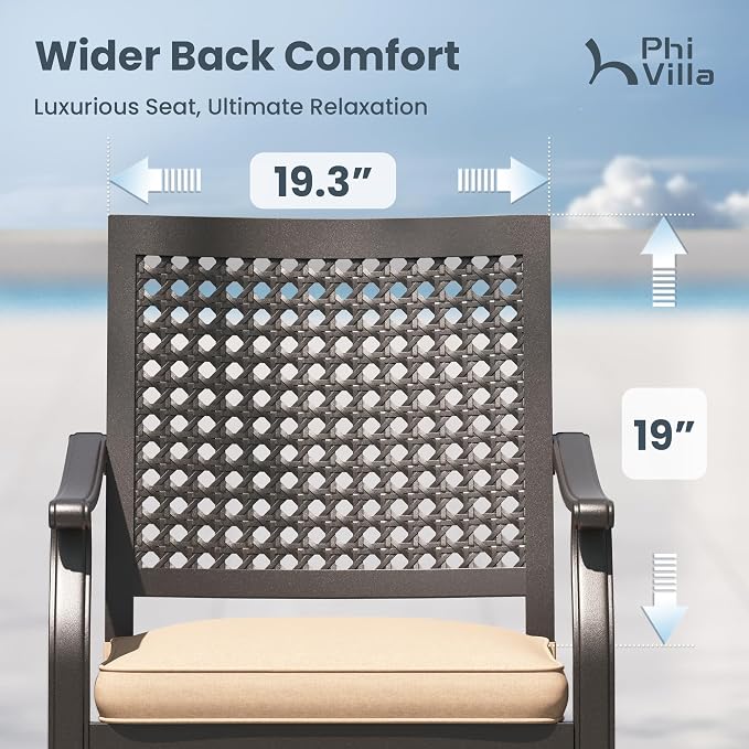 PHI VILLA 7 Pieces Outdoor Dining Set - Image 3