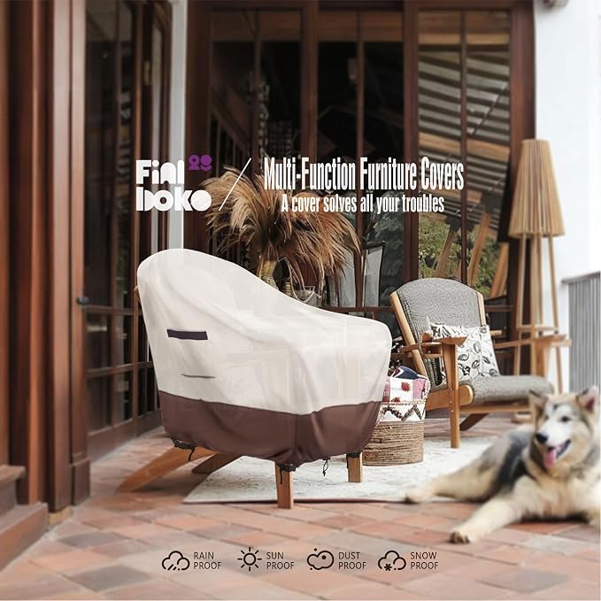 Outdoor Chair Covers 2 Pack, 100% Waterproof Heavy Duty Patio Furniture Covers - Image 8