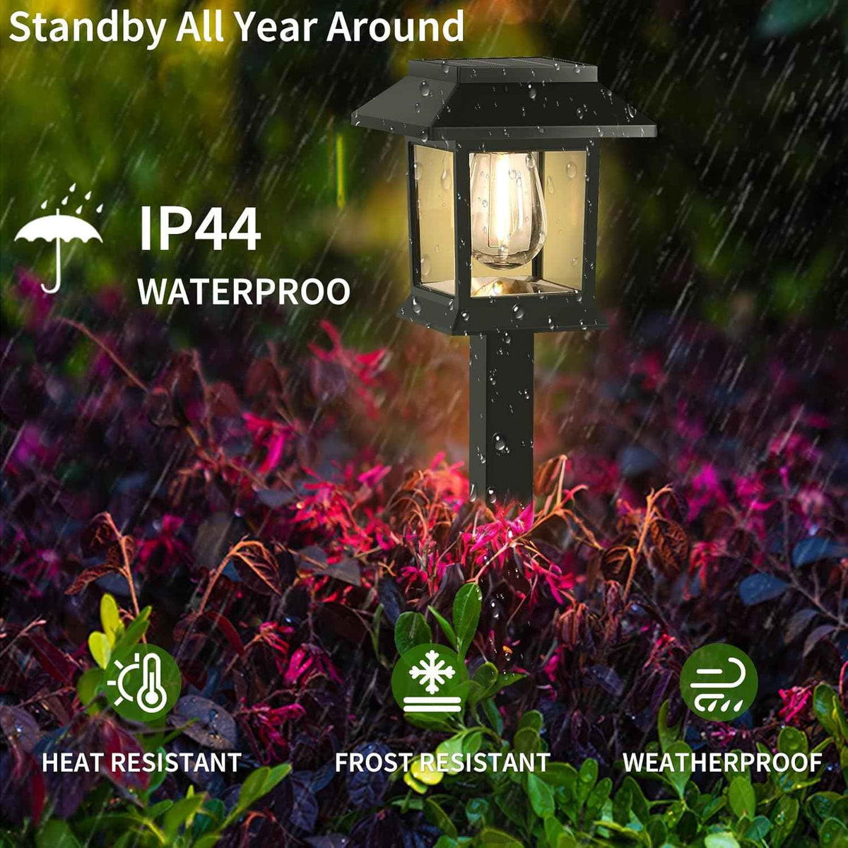 Greluna Solar Lights Outdoor,12 Pack 3000K Waterproof Auto On/Off Solar Pathway Lights for Your Garden, Landscape, Path, Yard, Patio, Driveway,Walkway Decor | Auto On/Off Waterproof Landscape Lights for Garden, Walkway, Yard, Patio & Driveway