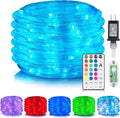 ANJAYLIA 40FT 120 LED Color Changing Rope Lights with Plug and Remote | Led Outdoor Waterproof Rope Light with 18 Color Option, 7 Modes, Timer, Memory, Remote for Bedroom, Deck, and Holiday Decor