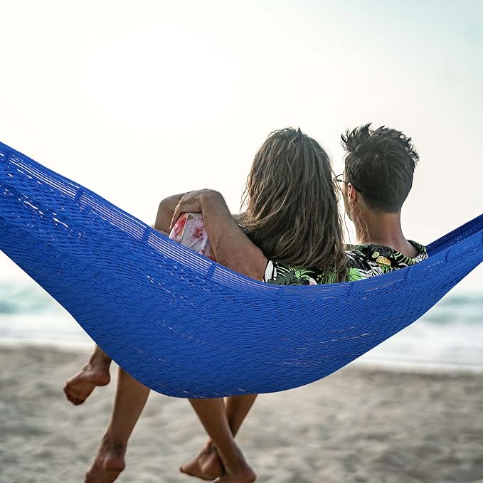 Lazy Daze Hammocks Handwoven Mayan Hammock, 10.5 FT Soft Rope Double Hammocks - Image 6