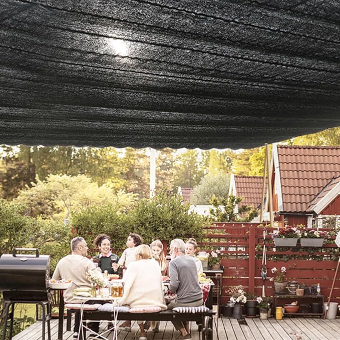 QLOFEI 20x30 FT Shade Cloth for Garden, 80-90% Sunblock Shade Neting Cover - Image 8