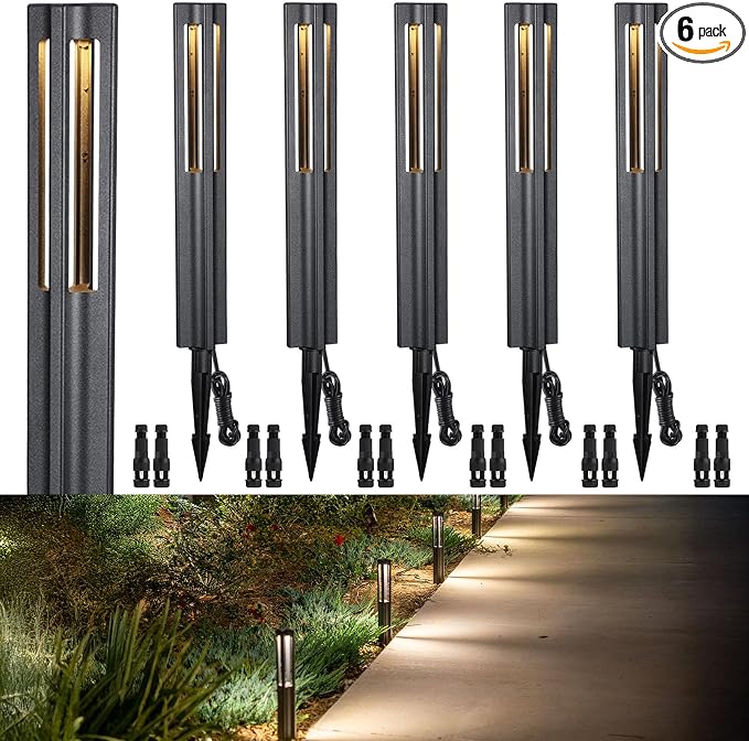 LEONLITE Low Voltage Path Lights, 3W LED Landscape Pathway Lights, Outdoor by LEONLITE
