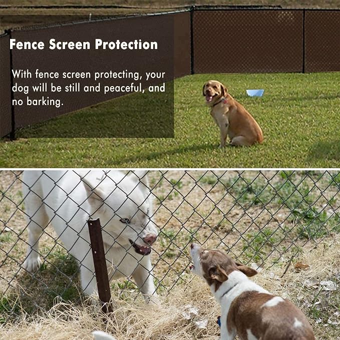 UPGRADE Privacy Fence Screen 3'x56' Brown Outdoor 90% Visibility Blockage 170 - Image 6