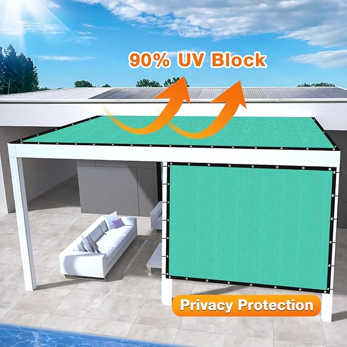 Artpuch Outdoor Pergola Shade Cover 6' X 11' Sun Shade Cloth - Image 3