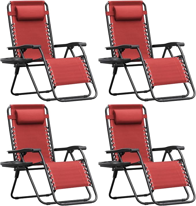 Homall Zero Gravity Chair Patio Folding Lawn Outdoor Lounge Gravity Camp by Homall