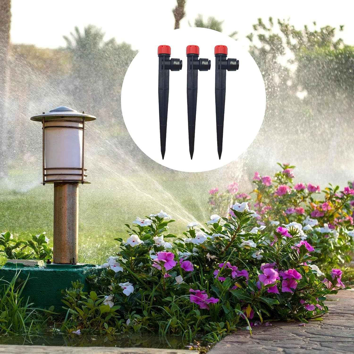 10Pcs 360 Degree Rotating Watering Irrigation Sprinkler Sprayer Connector Farm Greenhouse Garden Sprinkler Nozzle Gardening Irrigation