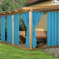HolidayIdeas Outdoor Curtains for Patio Waterproof, 6 Panels by HolidayIdeas