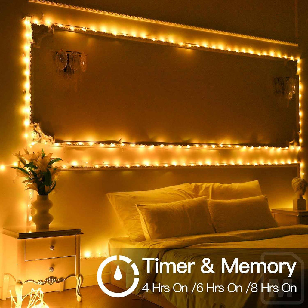 100ft LED Rope Lights Outdoor, 600 LED IP68 Waterproof String Lights with Plug & Remote, Rope Lights for Outside, Patio, Pool, Bedroom, Party, Indoor Decoration (Warm White)