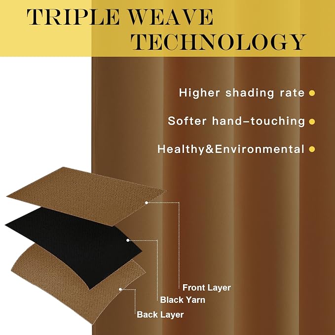 NICETOWN Blackout Curtains 120 inch Length - Image 3