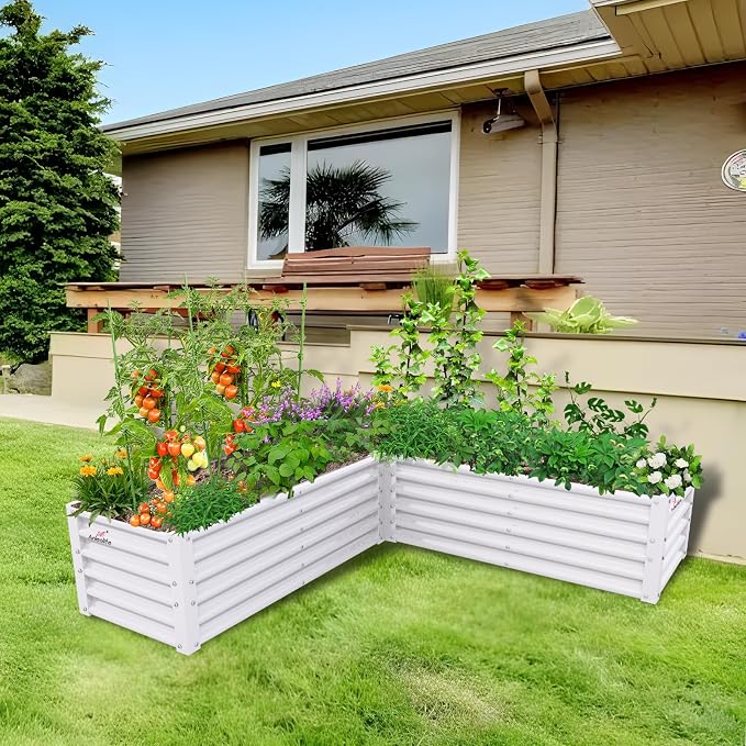 A ANLEOLIFE 8-Pack 4X4X1.5ft & 74x74x18in Deep Root Galvanized Raised Garden - Image 7