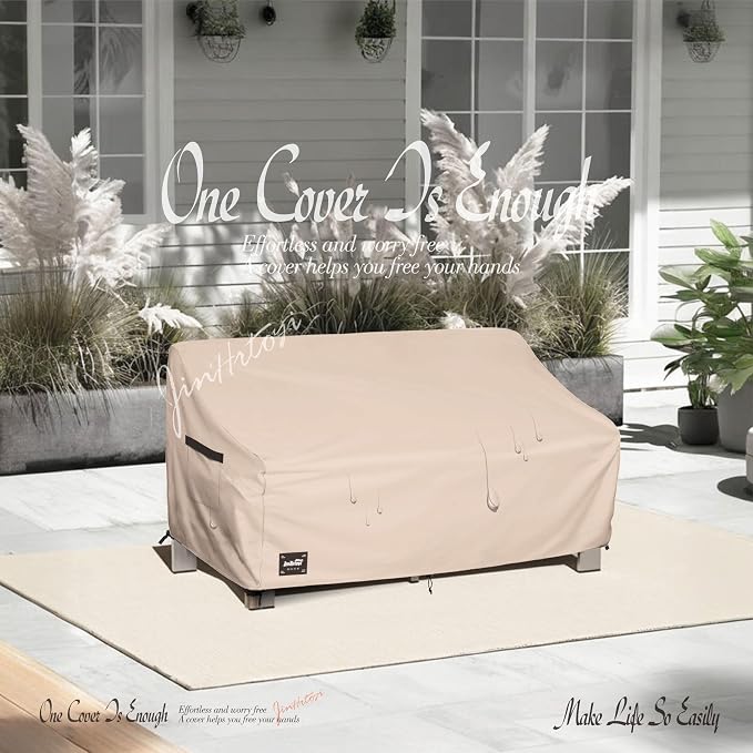 3-Seater Outdoor Couch Cover, 93Wx40Dx35H inches Outdoor Furniture Covers - Image 7