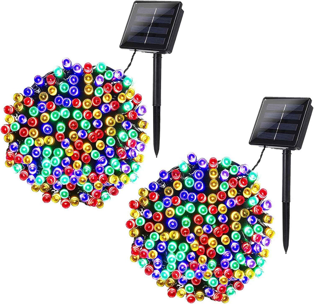 Joomer Solar Christmas Lights Outdoor, 2PACK Total 144FT 400LED, Blue | 8 Lighting Modes Fairy Twinkle Lights,Outdoor Xmas Decor for Tree, Yard, Patio, Garden, Winter Holiday & Christmas Decor
