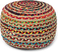 REDEARTH · Round Pouf Ottoman by REDEARTH
