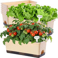 Window Box Planter 8 Pcs, 17 Inches Rectangle Flower Pots by Oliz
