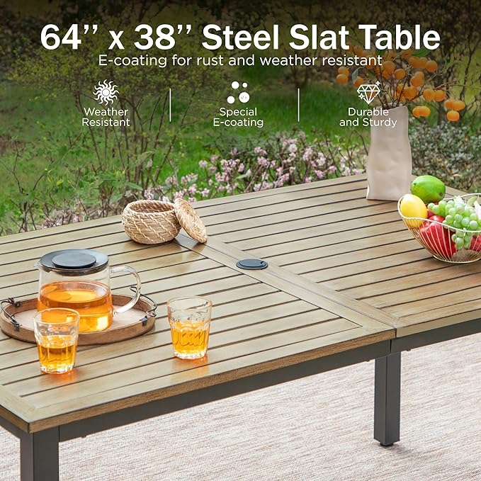 PHI VILLA 7 Pieces Outdoor Dining Set - Image 8