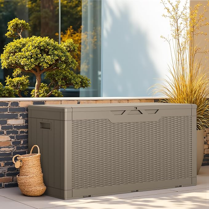 Greesum Outdoor Storage Box 100 Gallon Storage Bin - Image 4