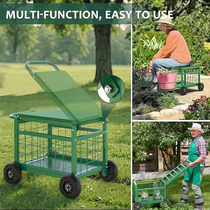 FLINTER Rolling Garden Work Seat