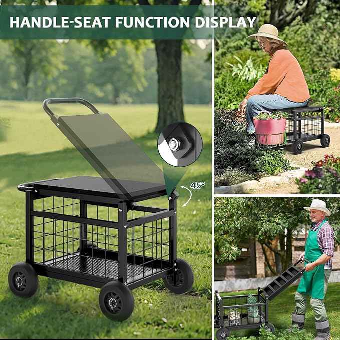 FLINTER Rolling Garden Work Seat