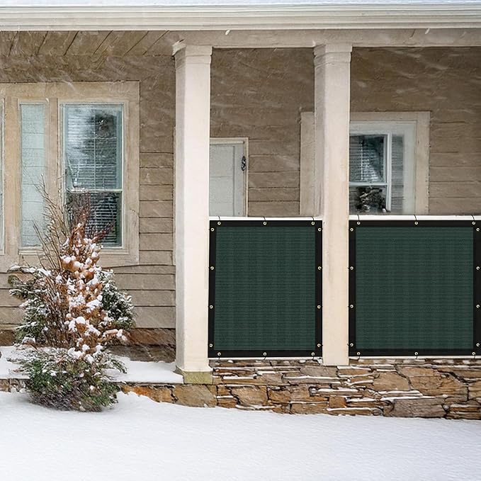 UPGRADE Privacy Fence Screen 4'x61' Dark Green Outdoor 90% Visibility Blockage - Image 8