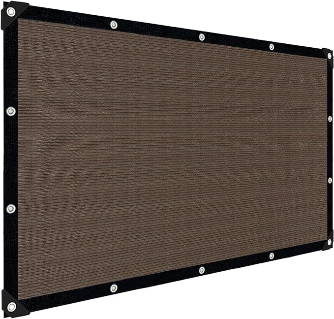 Sun Shade Cloth with Grommets, 90% UV Protection Shade Fabric, Pergola Shade by IMSGVIFO