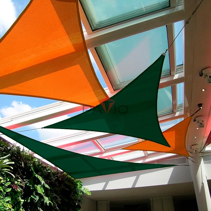 Patio Paradise 12' x 12' x 12' Sun Shade Sail Triangle Canopy Shade Cloth - Image 5