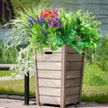 14 Bundles Artificial Plants Flower Outdoor, UV Resistant Faux Greenery with Flowers & Cascading Vines, Fake Plants for Planters, Window Boxes, Hanging Baskets & Garden Decor