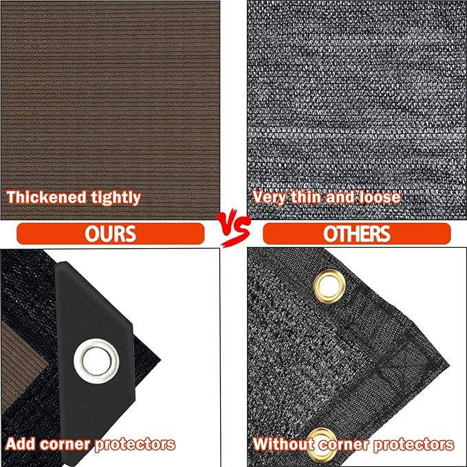 Sun Shade Cloth for Outdoor Patio, Pergola Shade Cover - Image 5