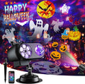 2026 Upgraded Halloween Projector, 8 Patterns (Ocean Wave & Patterns),8 Theme Waterproof Holiday Projector with Remote for Halloween,Christmas,Happy New Year