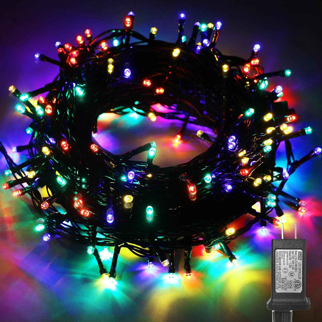 JTSIOV 65ft/20M Christmas Tree Lights, 8 Modes Outdoor Fairy Lights, Waterproof Outdoor String Lights Mains Powered for Bedroom, Garden, Party, Wedding, Christmas Decoration