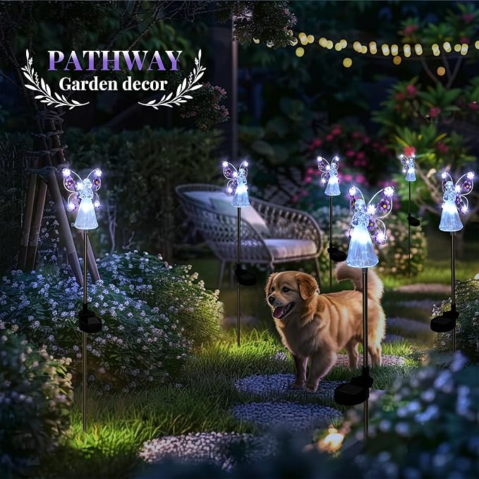 GIGALUMI Solar Angel Garden Stake Lights - Image 2