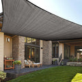 LOVE STORY Custom Size 7'x8' Dark Grey Sun Shade Sail Rectangle UV Block Canopy by LOVESTORY