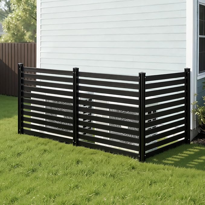 VEVOR 3 Panels Outdoor Privacy Screen, 50 x 48 in Air Conditioner Fence - Image 8