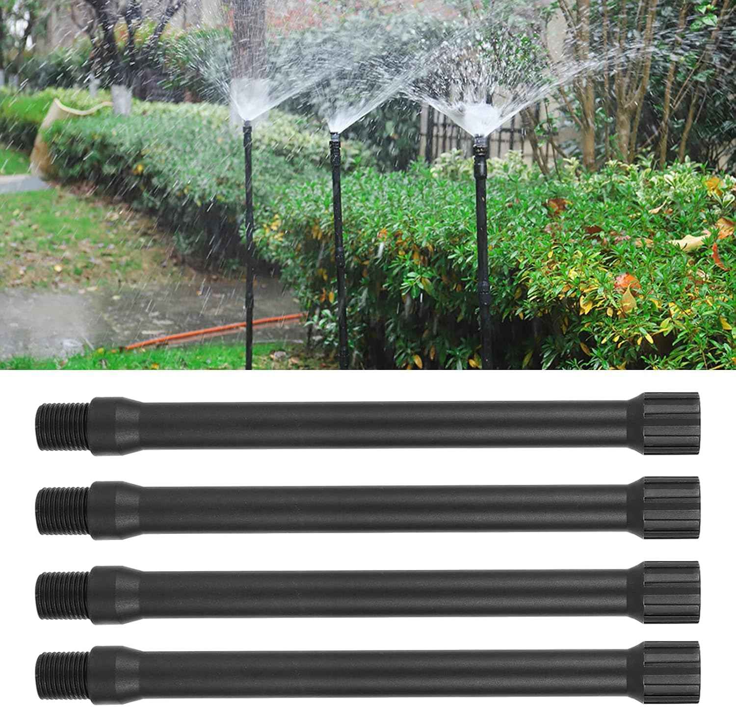 6Pcs 1/2 Inch Male to Female Sprinkler Extensions | 9.85“ Sprinkler Riser Extension for Lawn Irrigation, Raised Beds, Sprinkler Upgrade