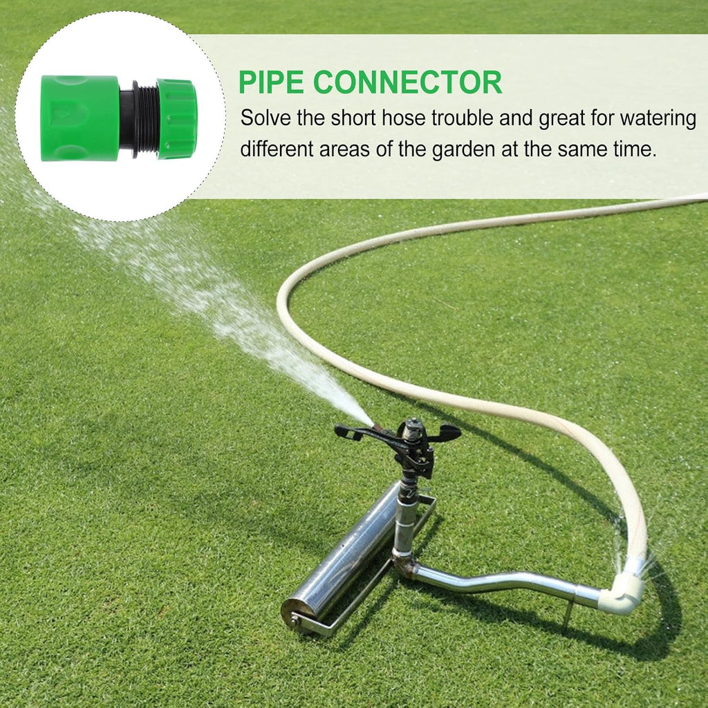 7Pcs Garden Hose Irrigation Connector Set with 6 Seal Rings, Plastic Tube Adapter Fittings for Outdoor Watering and Garden Hose Repair