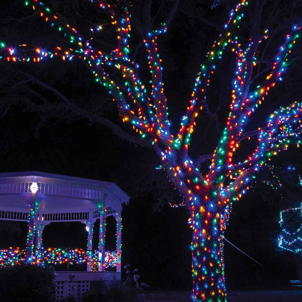 TW SHINE 2 Pack Solar Christmas Lights Decorations Outdoor, Total 400 LED 132 FT Solar Powered Outdoor Christmas Light with 8 Modes, Waterproof Christmas Decor for Home Tree Party Yard (Multi-colored)