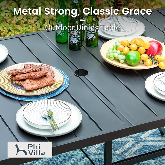 PHI VILLA 7 Pieces Outdoor Dining Set - Image 6