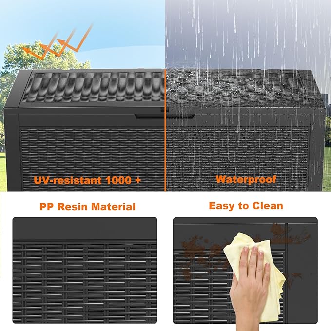 ROJIK Outdoor Storage Housing Deck Box - Image 4