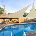 E&K Sunrise 14' x 14' x 14' Sun Shade Sail Triangle Canopy Shade Cover UV Block by EKSUNRISEINC